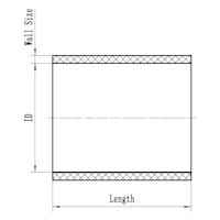Raceworks Straight Silicone Hose 4'' (102mm) X 90mm Black 610mm SHS-400BKL