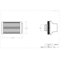 AEROMOTIVE Male AN-10 cellulose 10m Filter(12387)