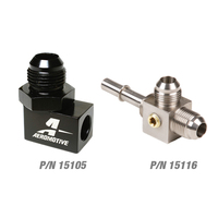 AEROMOTIVE 3/8? Male Quick Connect to (2) ORB-08 Male Flare T(15116)