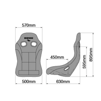 Bride ZIEG IV WIDE FIA approved racing seat – Red – FRP – HC1BMF