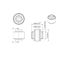 REAR DIFF SUPPORT MEMBER BUSH 54MM AYC MITSUBISHI, LANCER EVO, CN9A, CP9A, CT9A