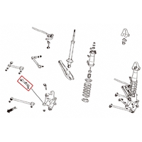 REAR TOE CONTROL ARM ADJUSTABLE TOYOTA, LEXUS, CROWN, CROWN MAJESTA, GS, IS, MARK X/REIZ, GRX120 04-09, GRX13X 09-, 2