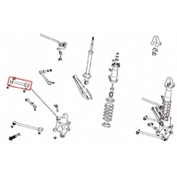 REAR UPPER ARM ADJUSTABLE TOYOTA, LEXUS, CROWN, CROWN MAJESTA, GS, IS, MARK X/REIZ, GRX120 04-09, GRX13X 09-, XE2