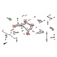 REAR SUBFRAME BUSHING NISSAN, 180SX, SILVIA, FAIRLADY Z, Q45, SKYLINE, S13, Y33 97-01, R32, R33/34, S14/S15, Z32
