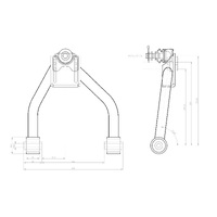 FRONT UPPER NEGATIVE ARM TOYOTA, LEXUS, ALTEZZA, IS, XE10 99-05, SXE 10 98-05