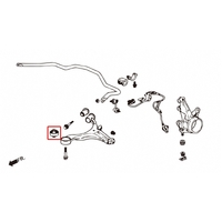 FRONT LOWER ARM BUSHING-COMPLIANCE, HONDA, CIVIC, FR-V/EDIX, INTEGRA, DC5 RSX, STREAM, BE1/2/3/4/8, RN1-5 00-200