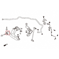 FRONT LOWER ARM BUSHING HONDA, CITY, JAZZ/FIT, GE6/7/8/9, GK3/4/5/6, GM6 14-PRESENT
