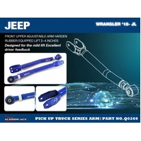 FRONT UPPER ADJUSTABLE ARM LIFT 2~4 INCHES JEEP, GLADIATOR, WRANGLER, WRANGLER UNLIMITE JL 18-PRESENT, JLU 18-PRESENT, JT 201