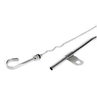 Proflow Engine Oil Dipstick with Tube To Pan Steel Chrome SBF Windsor V8 351 Each