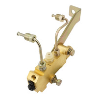 Proflow Brake Proportioning Valve Fixed Dual Inlet 3 Outlets Brass Front/Rear Disc Brakes