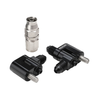 Proflow Engine Steam Line Vent Kit Holden Commodore LS1/LS2/LS3 2 Port Black PTFE Stainless Steel Braid