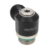 Proflow Low Profile Banjo Fitting -08AN Male To -10AN ORB Male 90 Degree
