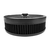 Proflow Air Filter Assembly Flow Top Round Black 9in. x 3in. Suit 5-1/8in. Flat Base