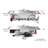Proflow Air Filter Stamped Steel Base Chrome 14in. Suit Holley EFI Sniper Each