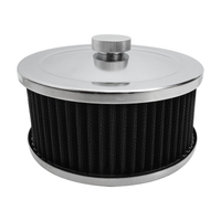 Proflow Air Filter Assembly Round 6in. x 3in. Chrome