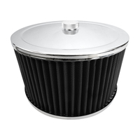 Proflow Air Filter Assembly Round 9in. x 4in. Chrome