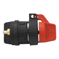 Proflow The Big Round Battery Disconnect Switch On-Off Plastic Red/Black Marine Style with lock hole Single Battery 12V 300Amp