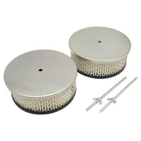 Proflow Carburettor Scoop Aluminium Smooth Polished Hilborn-Style 20'' x 9.75 wide Single or Dual Carburettor Each