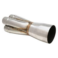 Proflow Exhaust Collector Merge 304 Stainless Steel Slip On 12in. x 1-7/8in. Primary To 3-1/2in.