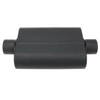 Proflow Muffler 4.00 in Black Compact Flow Chamber II Centre Inlet To 4.00 in. Centre Outlet 9.75" x 13" x 4" body Each