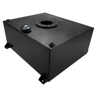 Proflow Fuel Cell EFI Baffled Tank 20 Gal (78L) Aluminium Black 620 x 510 x 260mm With Sender Unit