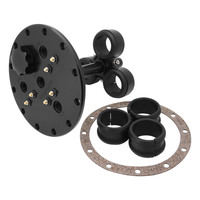 Proflow Triple Fuel Pump Hanger Mounts 39mm & 46mm Fuel Pumps 170mm PCD Billet Aluminium Black Anodised