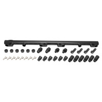 Proflow Fuel Rail Kit For Nissan & Holden RB30 -08AN ORB Ports Billet Aluminium Black Anodised