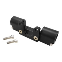 Proflow E85 Flex Fuel Sensor Adapter Dual Channel -10AN ORB Billet Aluminium Black
