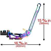 Proflow Hydraulic Handbrake Drift/Race w/ Integral Billet Master Cylinder Billet Aluminium Kit Black