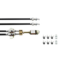 Proflow Universal Hand Brake Cable Kit With Mounts Wilwood Style Disc Or Drum Cut To Length 96 inch length Kit