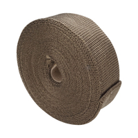 Proflow Exhaust Wrap Titanium 980 Degrees Celsius Lava Rock Natural 2 in. Width 100 ft Roll 10 Locking tie Kit