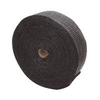 Proflow Exhaust Wrap Fiberglass Composite 650 Degrees Celsius 1 in × 100 ft Roll Black 10 Locking Tie Kit