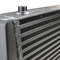 Proflow Intercooler Bar & Plate 450 x 300 x 76mm 3.0'' Outlets Aluminium Universal Black