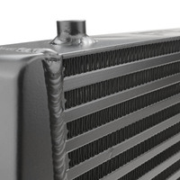 Proflow Intercooler Street Series Bar & Plate 600 x 300 x 76mm 3.0'' Outlets Aluminium Universal Black