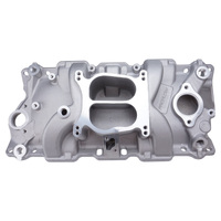 Proflow Intake Manifold AirDual Aluminium Natural Square/Spread Bore For Chevrolet Small Block