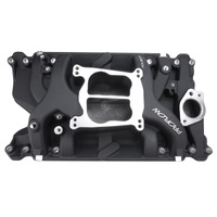 Proflow Intake Manifold AirDual Aluminium Black Square/Spread Bore For Holden Commodore V8 253 308 Each