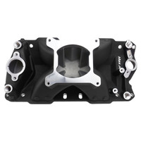 Proflow Intake Manifold SuperMax Single Plane Aluminium Black Square Bore SB Chev