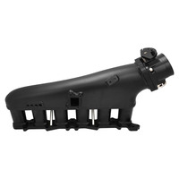 Proflow Intake Manifold Kit Fabricated Aluminium Black For Nissan RB26 Inlet Plenum 90mm Throttle Body Fuel Rail