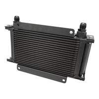 Proflow Oil Cooler Kit Ultra Pro 19 Row Dual Fan 625 CFM AN10 ORB Female Aluminium Black