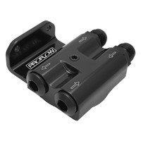 Proflow Billet Remote Universal Filter head,Black 4 x Side -10 ORB 1/8 npt Port 3/4"-16 Thread Proflow Billet Filter Kit