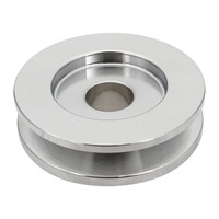 Proflow Alternator Pulley Single V Groove 67mm od x 17mm Chrome Each