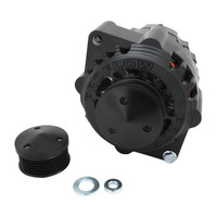 Proflow Alternator Power Spark Billet Housing 170 Amp V-belt & 6-Groove Pulley Black Anodised Universal