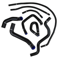 Proflow Radiator Hose Kit Silicone Black For Ford Falcon BA-FG 6 Cyl Barra 4.0L XR6 Turbo