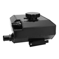 Proflow Coolant Overflow Expansion Tank Recirculating For Ford Falcon Barra XR6 BA/BF/FG Fabricated Aluminium Black Anodised