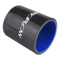 Proflow Hose Tubing Air intake Silicone Straight 1.00in. Straight 3in. Length Black