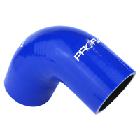 Proflow Hose Tubing Air intake Silicone Reducer 2.00in. - 2.50in. 90 Degree Elbow Blue