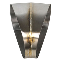 Proflow Pie Cut Welded Oval Tube Horizontal 304 Stainless Steel 3.0 in. 30 deg