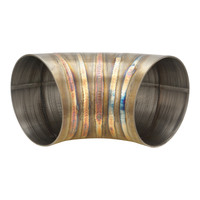 Proflow Pie Cut Welded Round Tube 304 Stainless Steel 3.5 in. 90 deg
