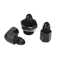 Proflow Pressure Gauge Installation Kit Stainless Braided Black GM For Holden Commodore LS Engines w/ 72 in. AN4 Hose
