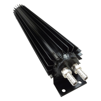 Proflow Fluid Cooler Transmission Heat Sink Dual Pass Aluminum Powdercoat 3.250 in.18 in. Long 2 x 1/4"NPT